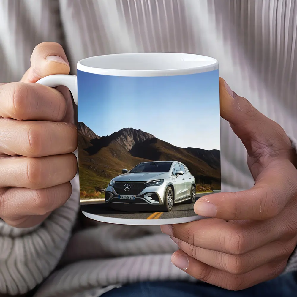 Mercedes EQE SUV Mountain Road Silver – Mugs