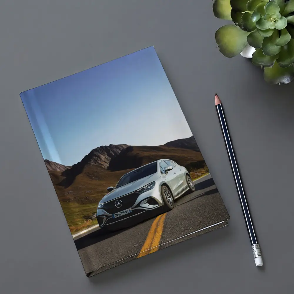Mercedes EQE SUV Mountain Road Silver – Notebooks