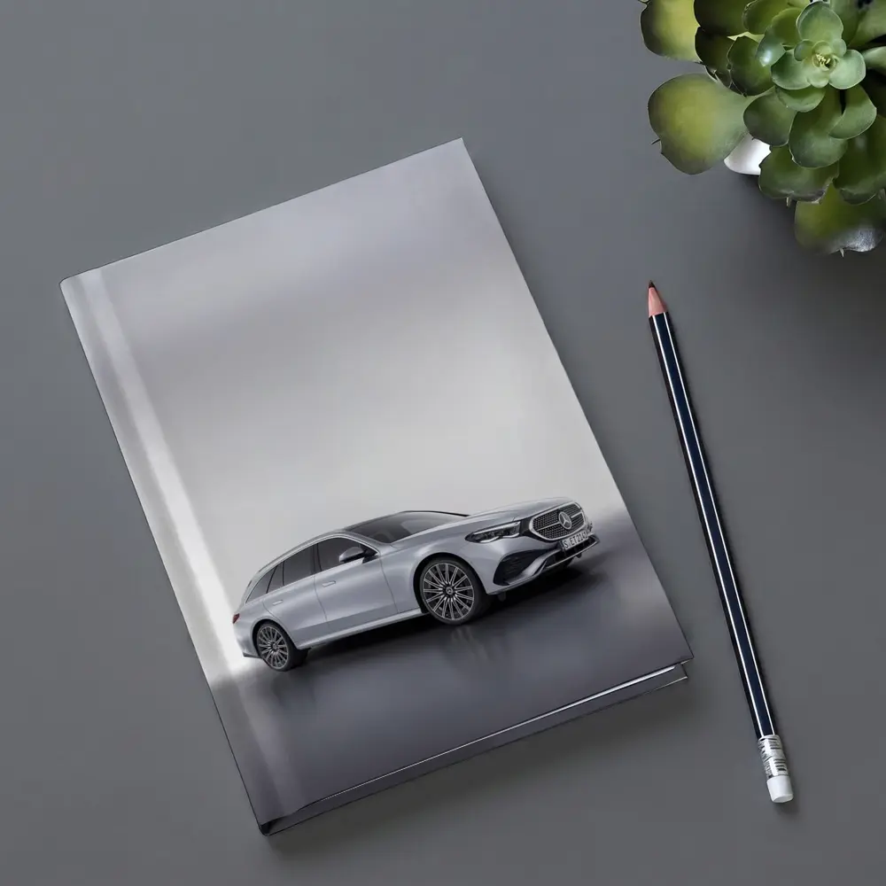 Mercedes E Class Estate Silver Studio Shot – Notebooks