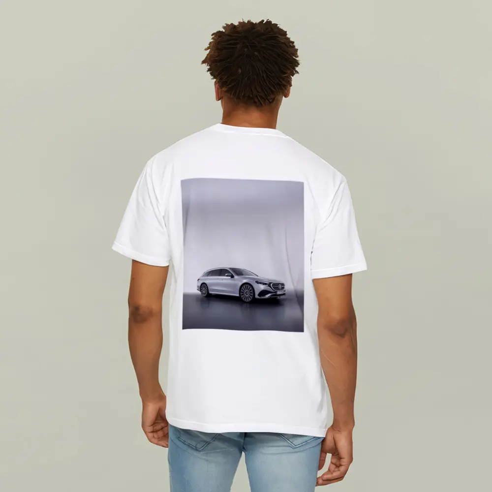 Mercedes E Class Estate Silver Studio Shot – T-Shirts