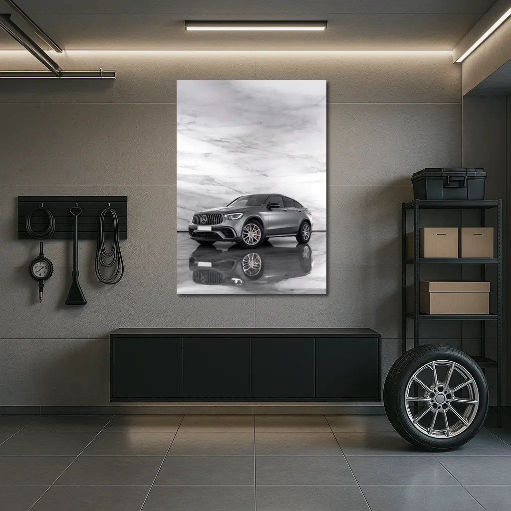 Mercedes AMG GLC Coupe Marble Studio – Wall Art