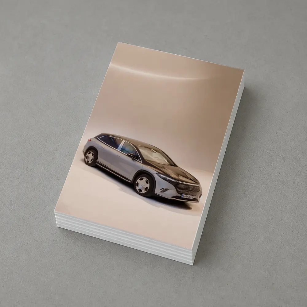Mercedes Maybach GLS Studio White Background – Postcards