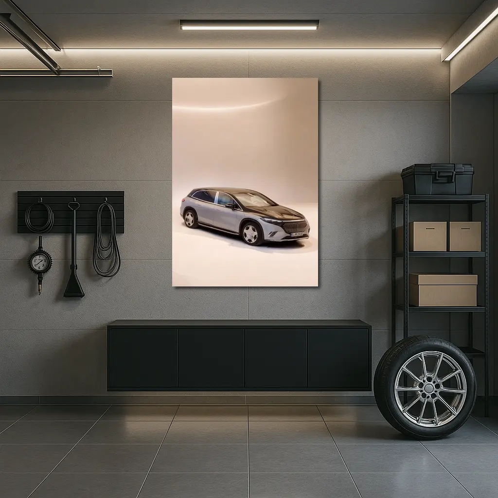 Mercedes Maybach GLS Studio White Background – Wall Art
