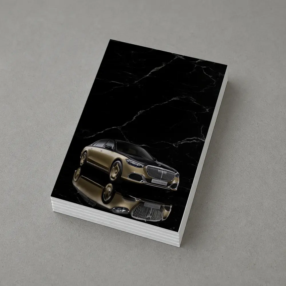 Mercedes Maybach S Class Gold Black Marble – Postcards