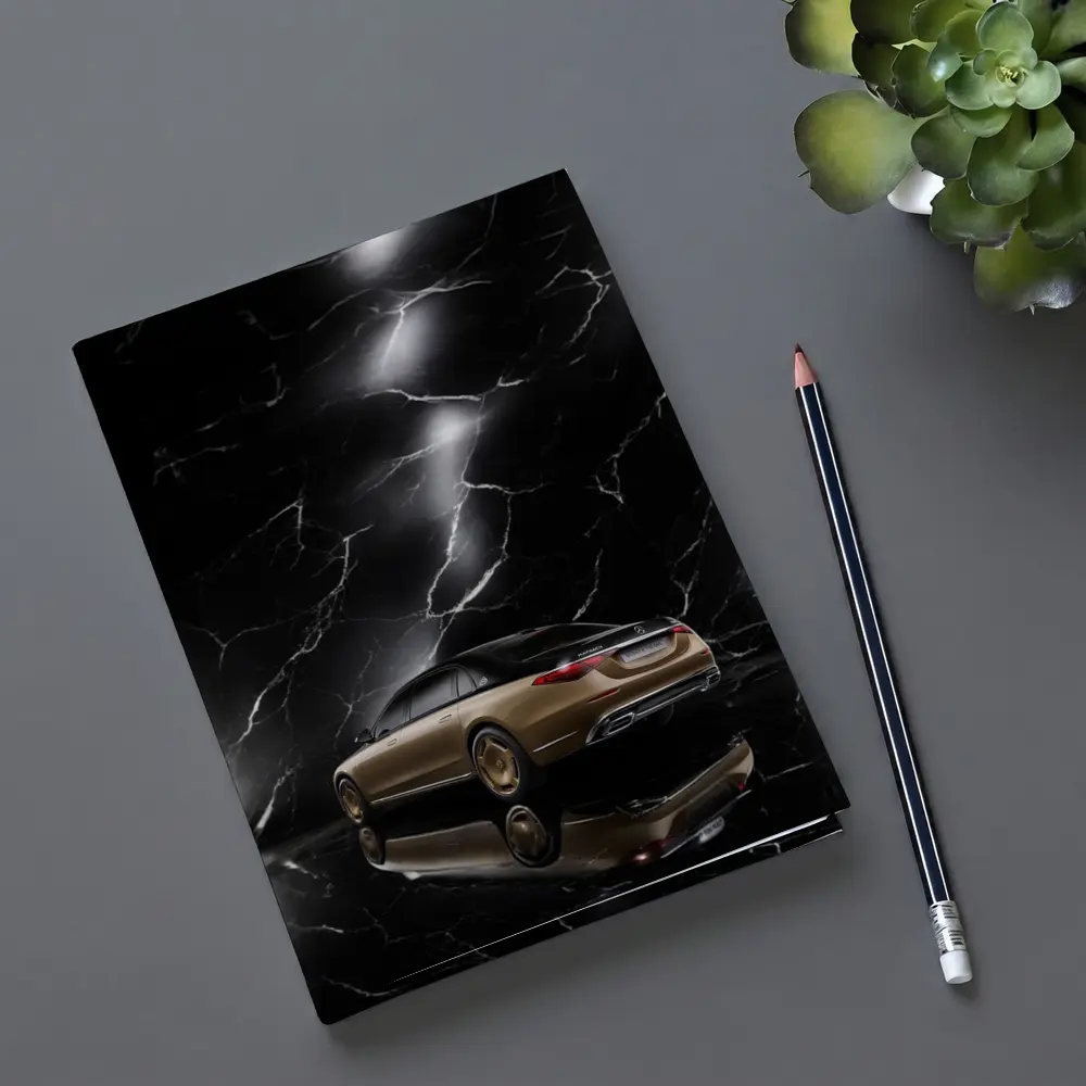 Mercedes Maybach S Class Gold Black Marble – Notebooks