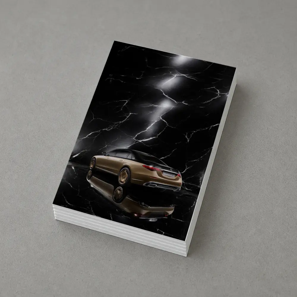Mercedes Maybach S Class Gold Black Marble – Postcards