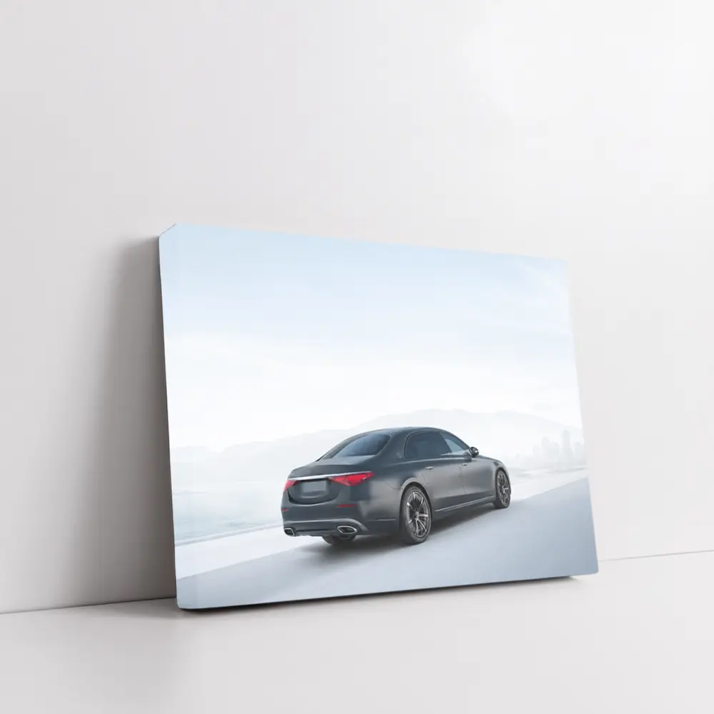 Mercedes S Class Dark Blue Highway Drive – Wall Art
