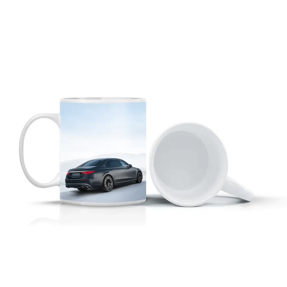 Mercedes S Class Dark Blue Highway Drive – Mugs