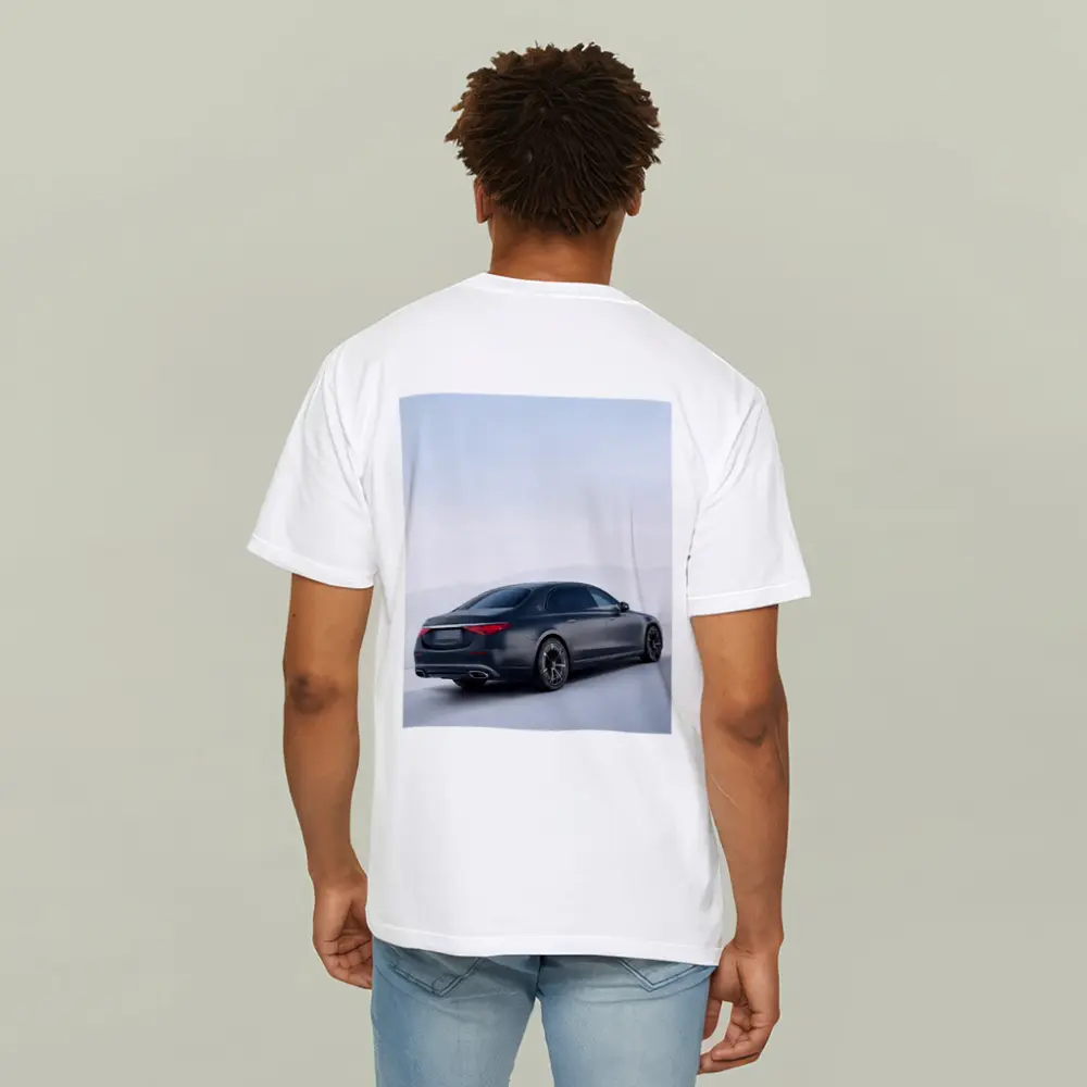 Mercedes S Class Dark Blue Highway Drive – T-Shirts