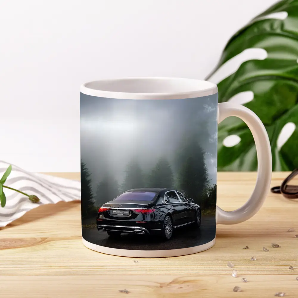 Mercedes Maybach S680 Black Misty Forest Road – Mugs