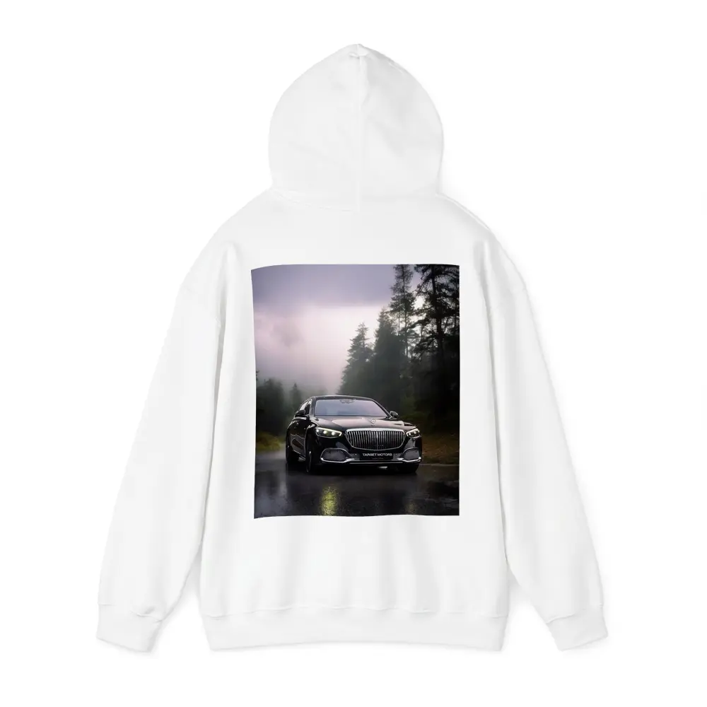 Mercedes Maybach S680 Black Rainy Forest Road – Hoodies