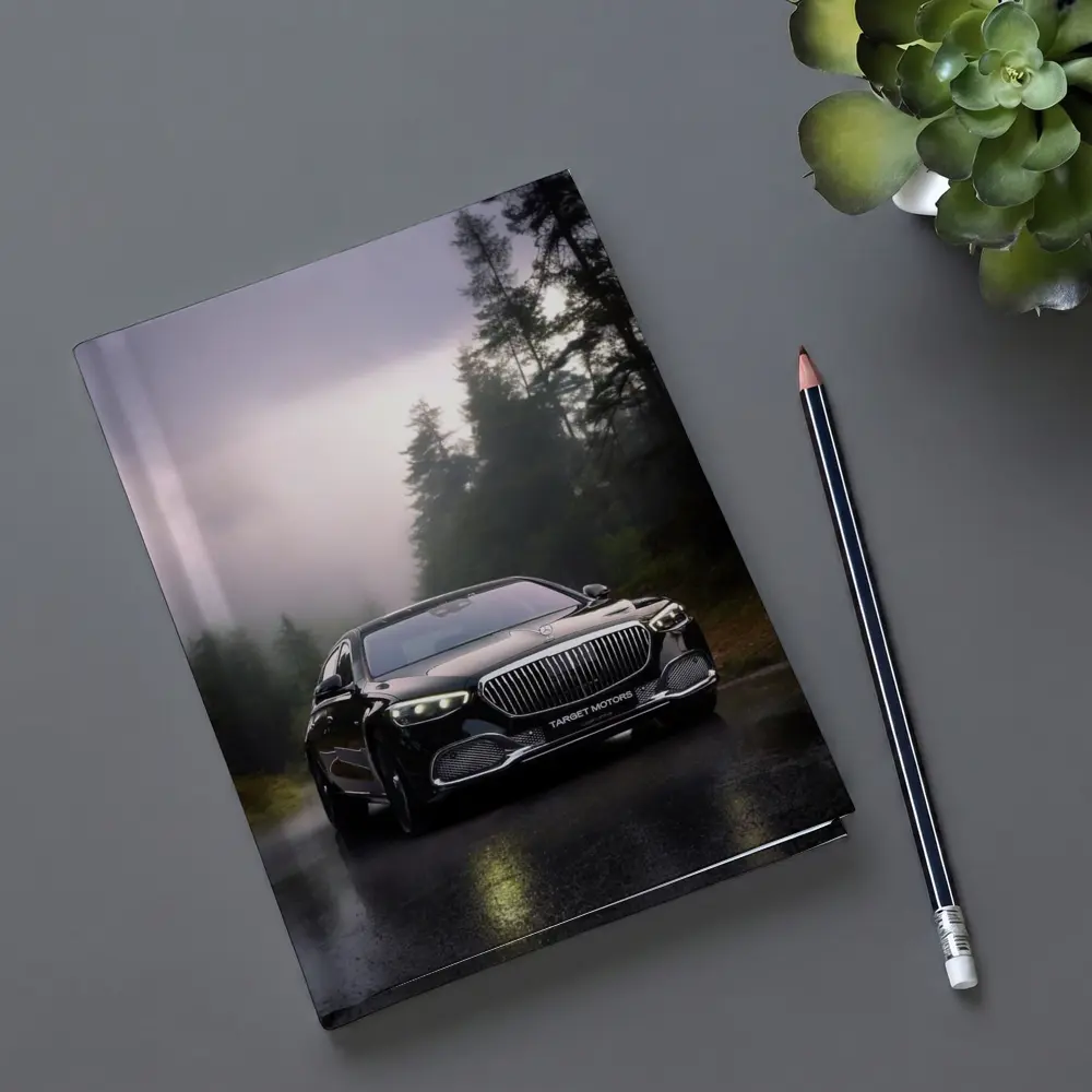 Mercedes Maybach S680 Black Rainy Forest Road – Notebooks