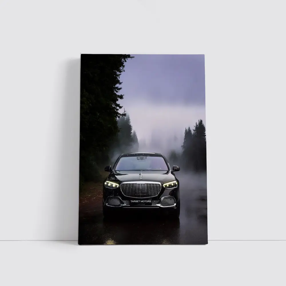 Mercedes Maybach S Class Foggy Mountain Road – Wall Art