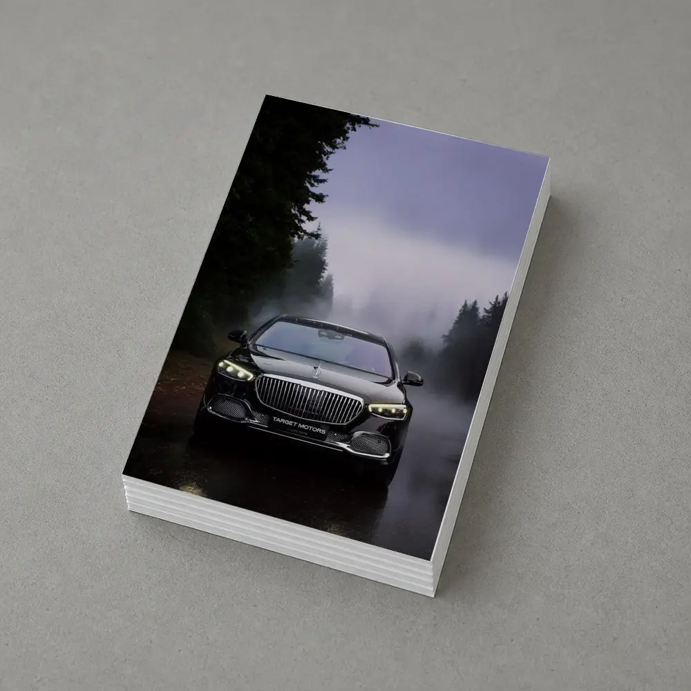Mercedes Maybach S Class Foggy Mountain Road – Postcards