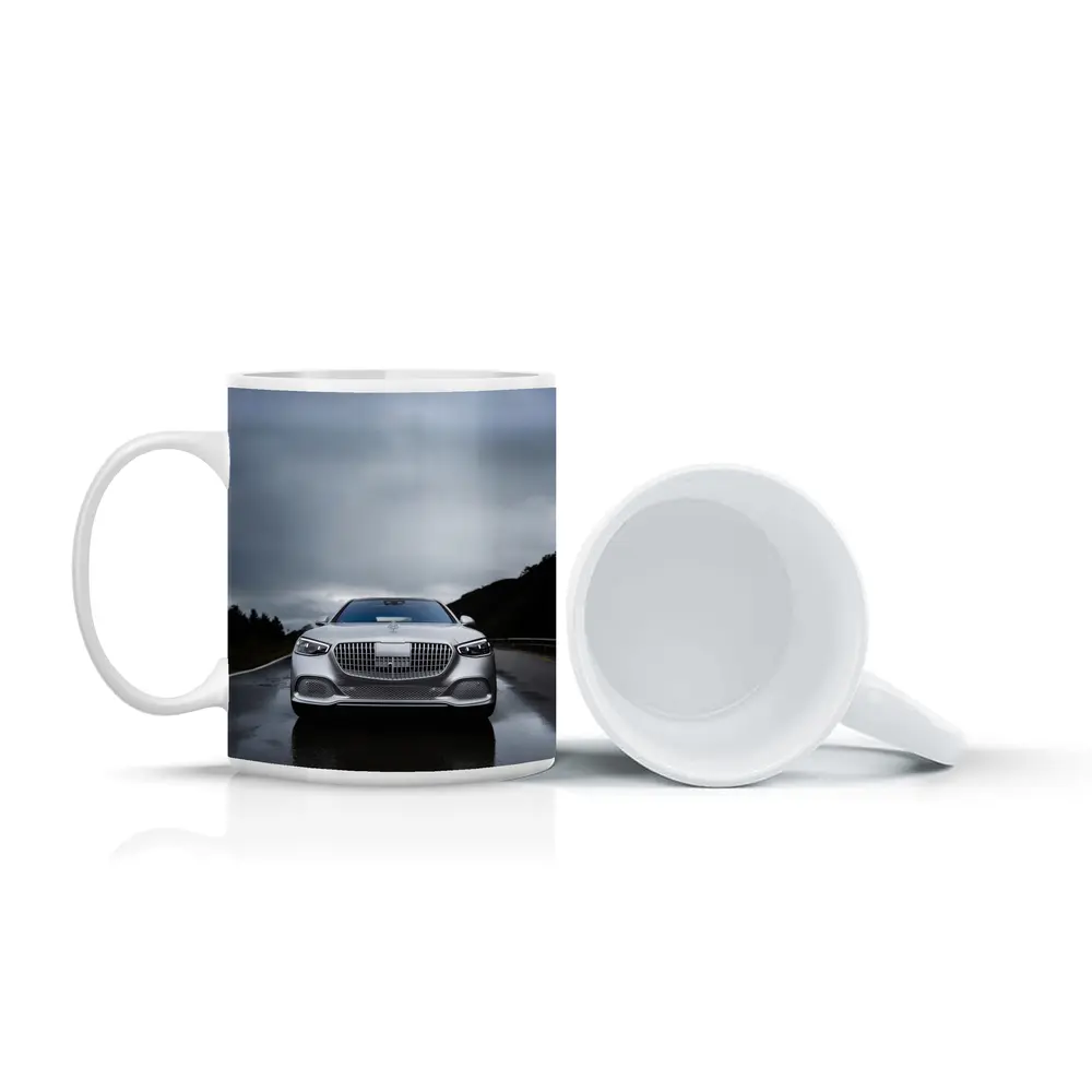 Mercedes Maybach S Class Wet Road Overcast – Mugs