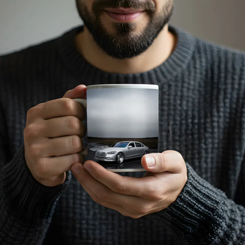 Mercedes Maybach S Class Wet Overcast Road – Mugs