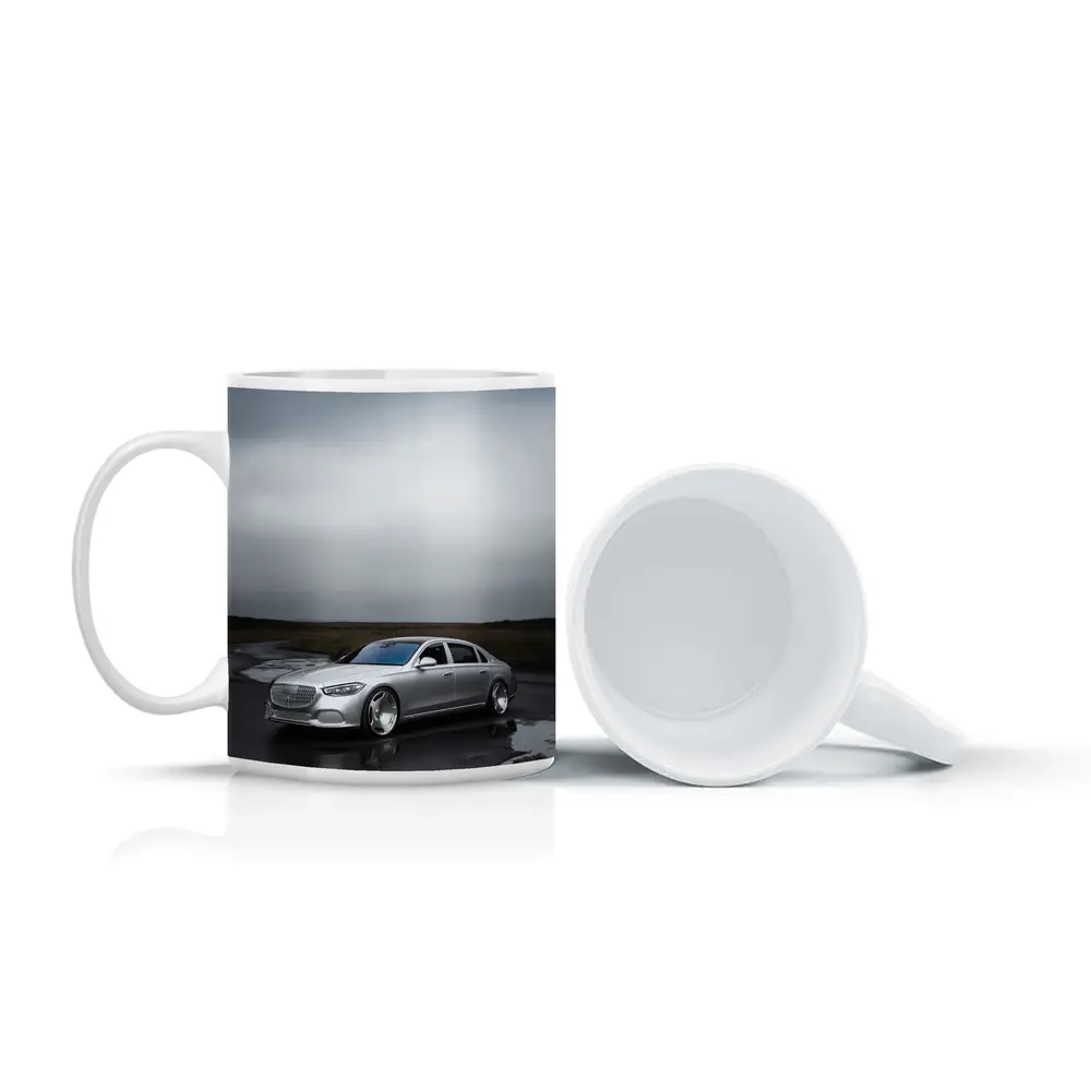 Mercedes Maybach S Class Wet Overcast Road – Mugs