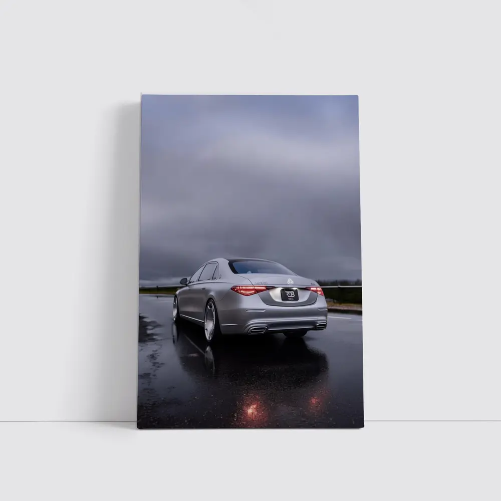 Mercedes Maybach S Class Rainy Wet Road – Wall Art