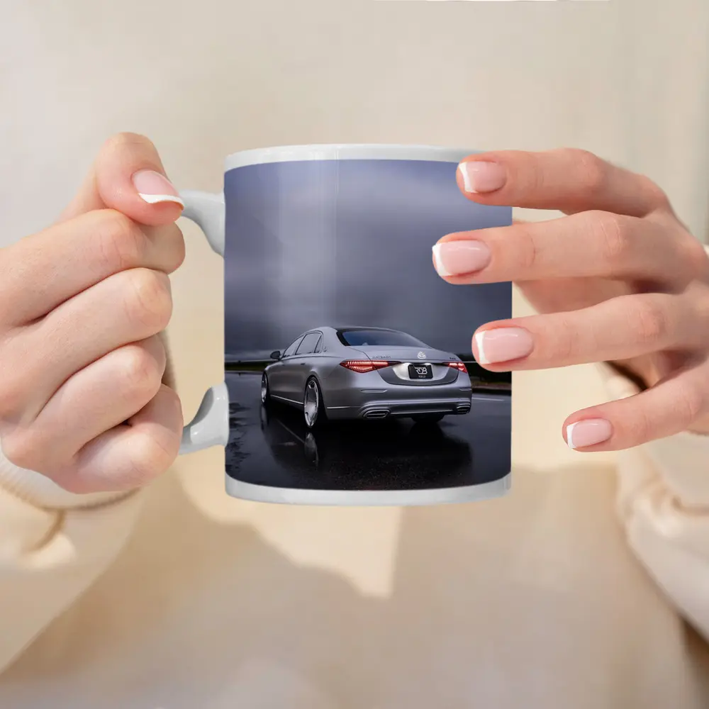 Mercedes Maybach S Class Rainy Wet Road – Mugs