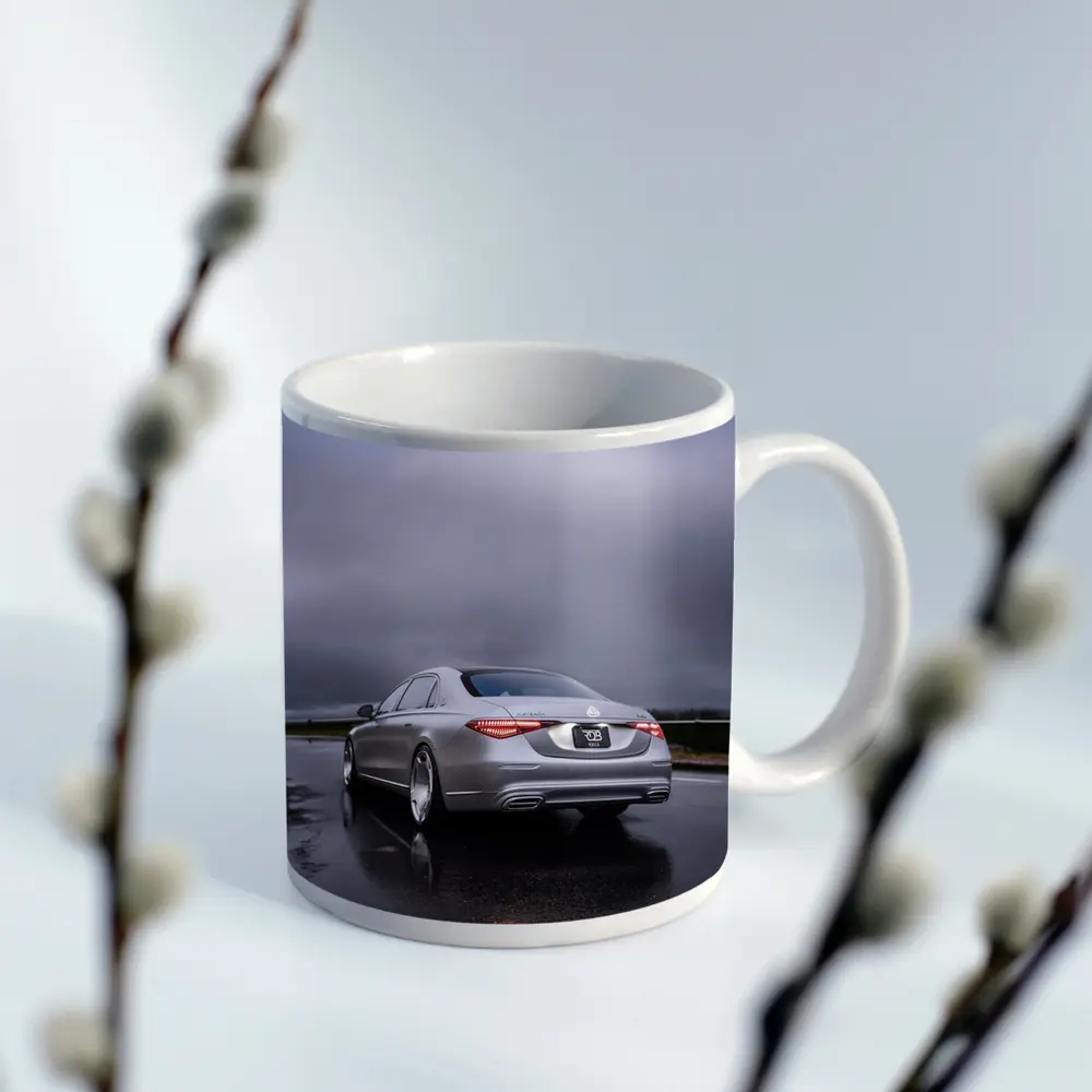 Mercedes Maybach S Class Rainy Wet Road – Mugs