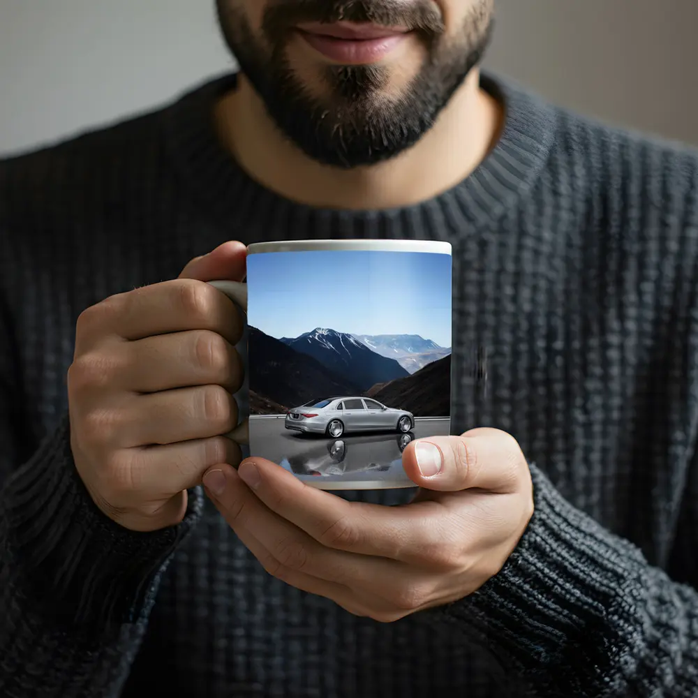 Mercedes Maybach S Class Silver Mountain Road – Mugs