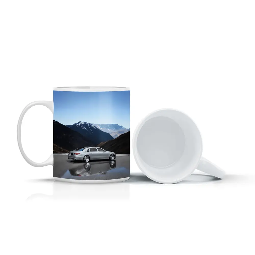 Mercedes Maybach S Class Silver Mountain Road – Mugs