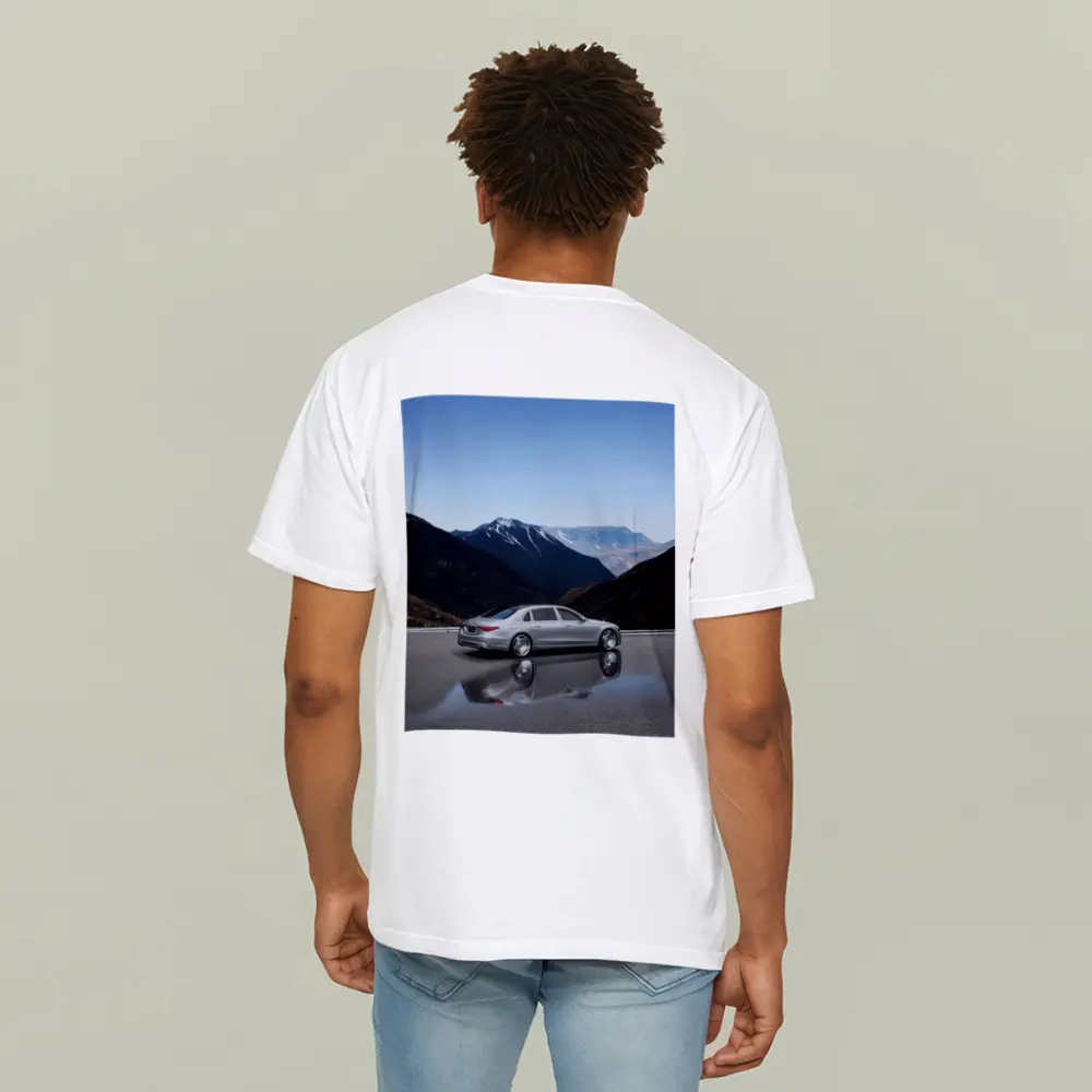 Mercedes Maybach S Class Silver Mountain Road – T-Shirts
