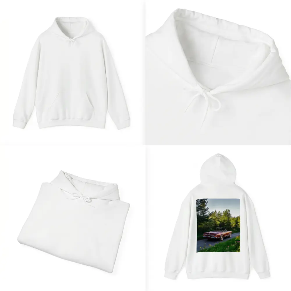 Mercedes SL Classic Convertible Forest Road – Hoodies