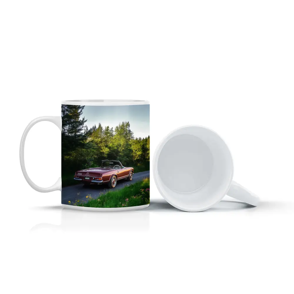 Mercedes SL Classic Convertible Forest Road – Mugs