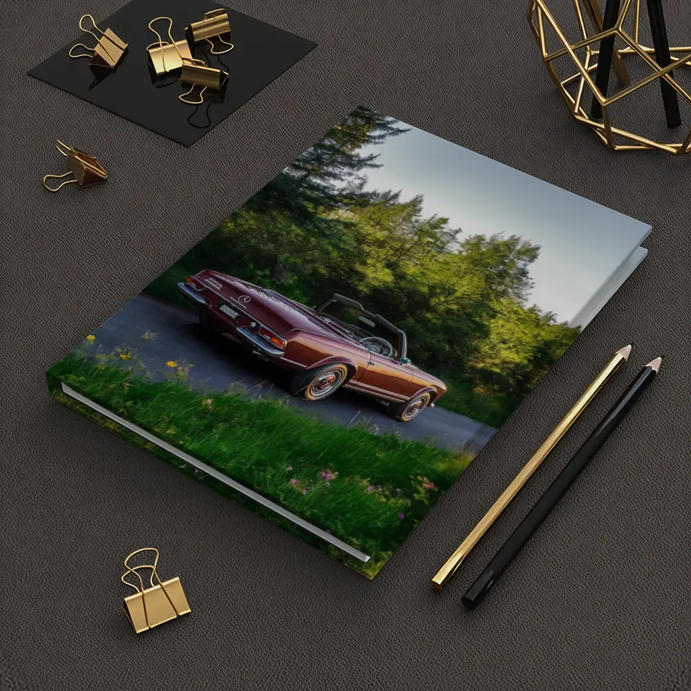Mercedes SL Classic Convertible Forest Road – Notebooks