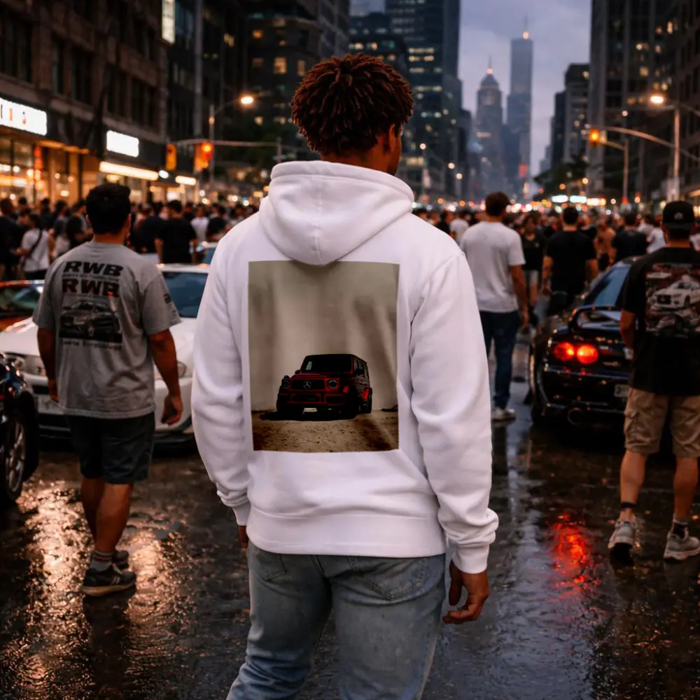 Mercedes AMG G Class Red Desert Scene – Hoodies