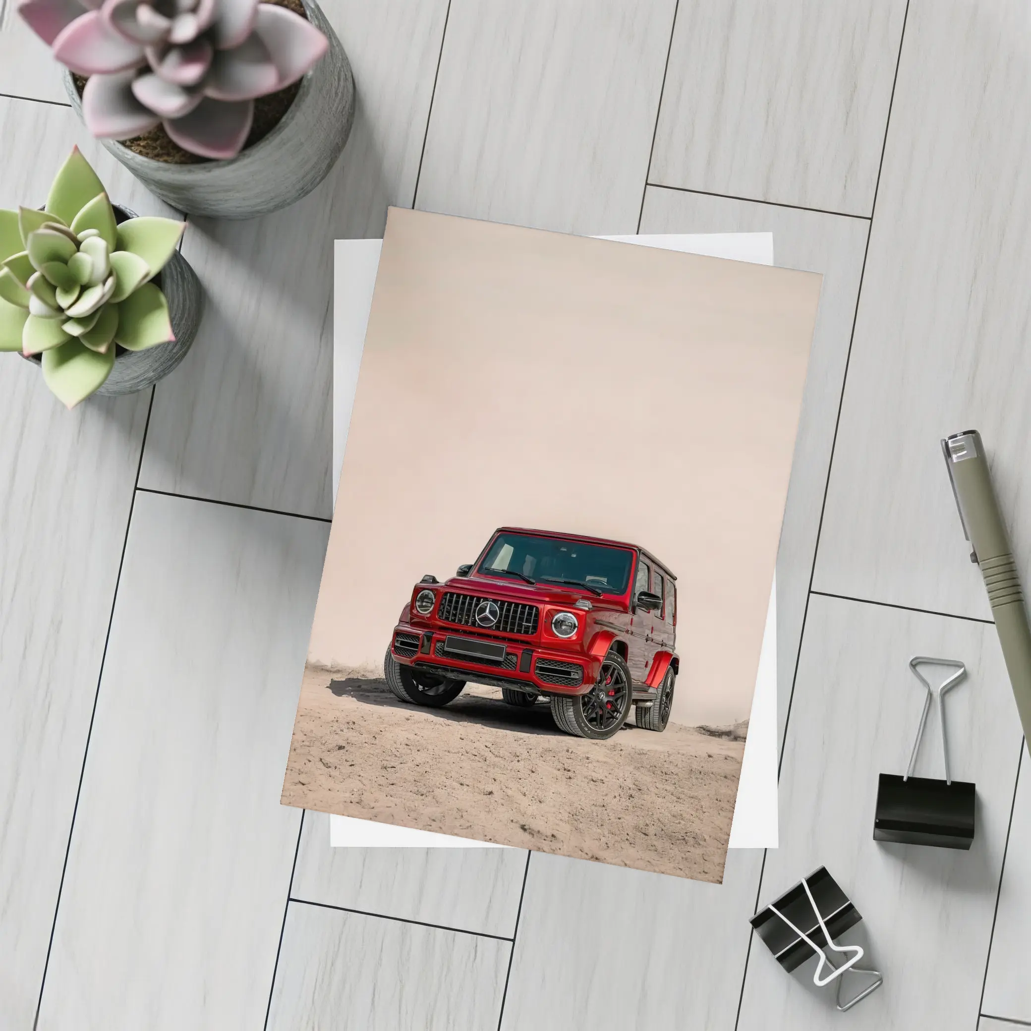 Mercedes AMG G Class Red Desert Scene – Postcards