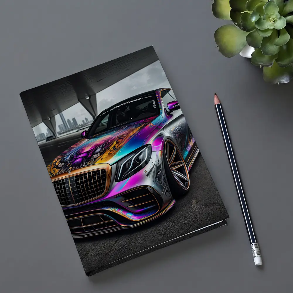 Mercedes S Class Colorful Custom Wrap Art – Notebooks