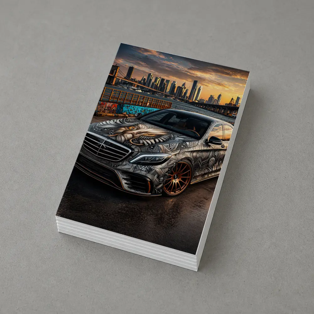 Mercedes S Class Custom Tattoo Art City – Postcards