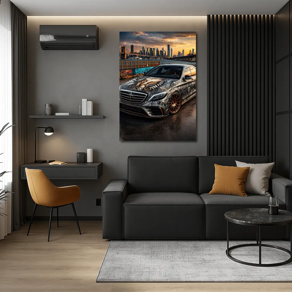 Mercedes S Class Custom Tattoo Art City – Wall Art