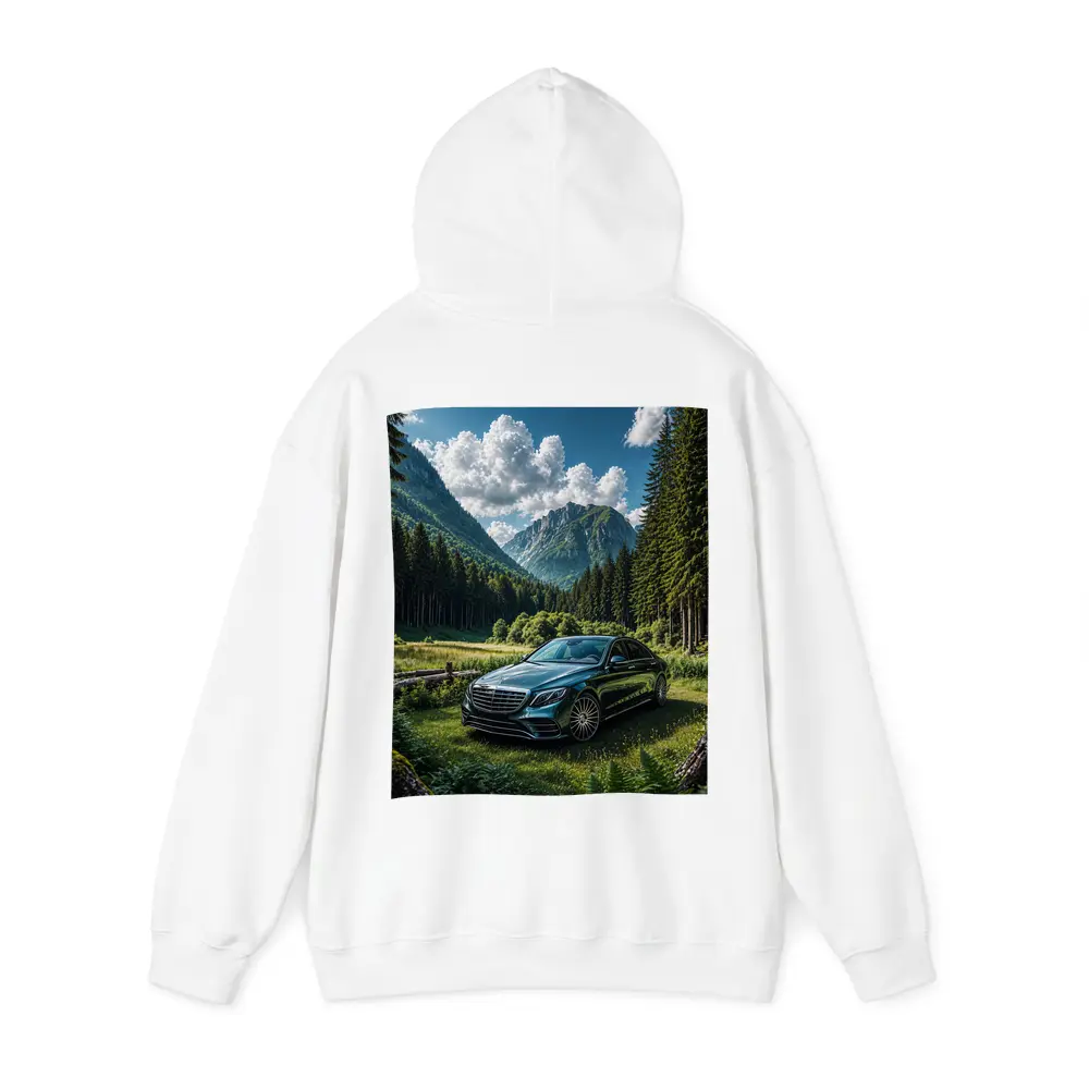 Mercedes S Class Mountain Forest Luxury Sedan – Hoodies