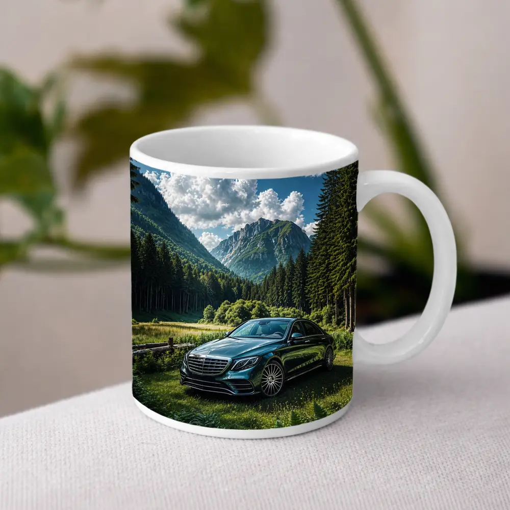 Mercedes S Class Mountain Forest Luxury Sedan – Mugs