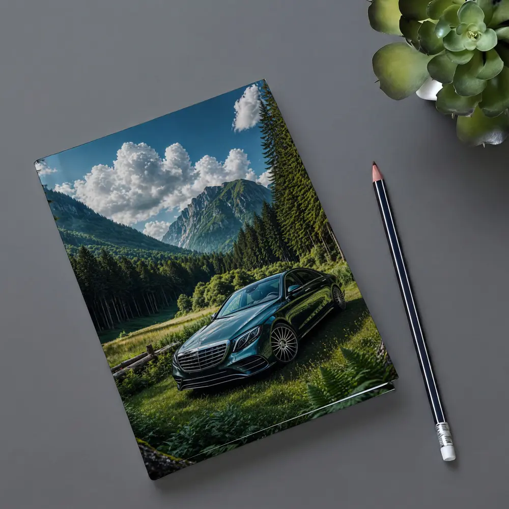 Mercedes S Class Mountain Forest Luxury Sedan – Notebooks