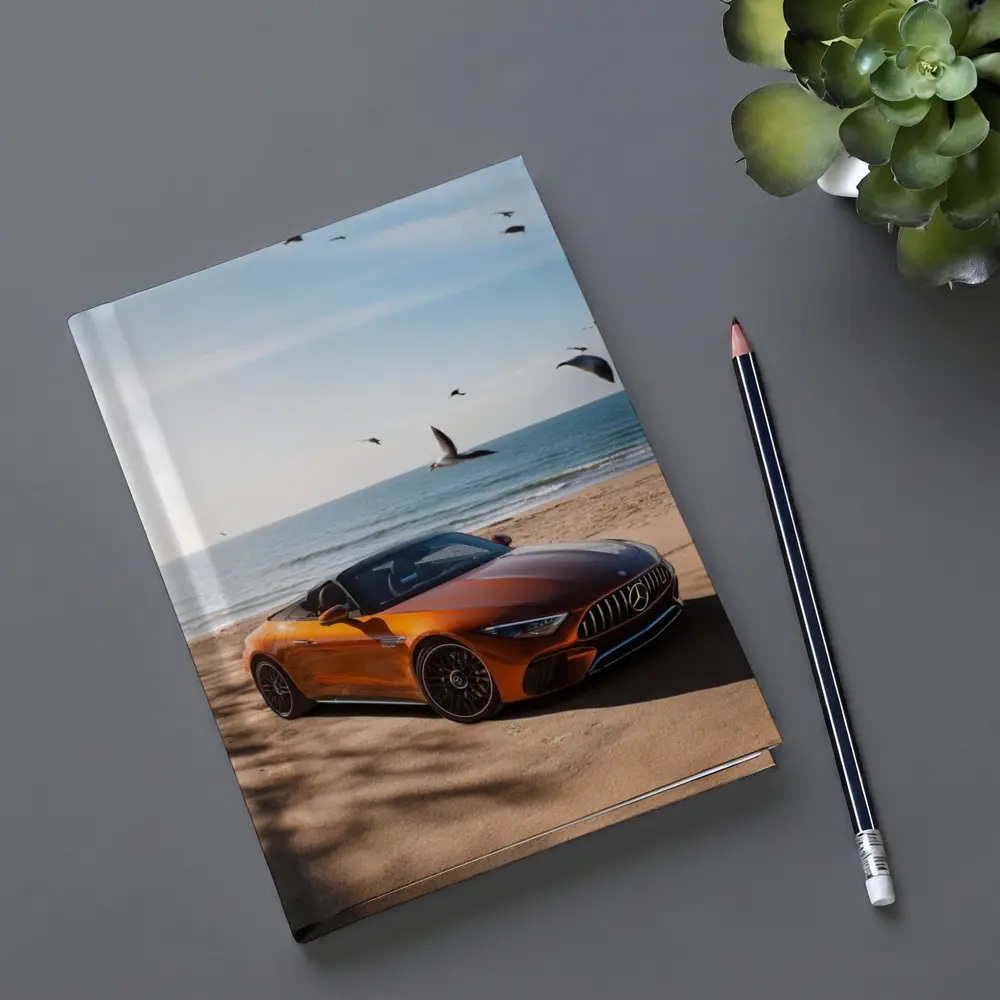 Mercedes AMG SL63 Orange Beach Shore – Notebooks