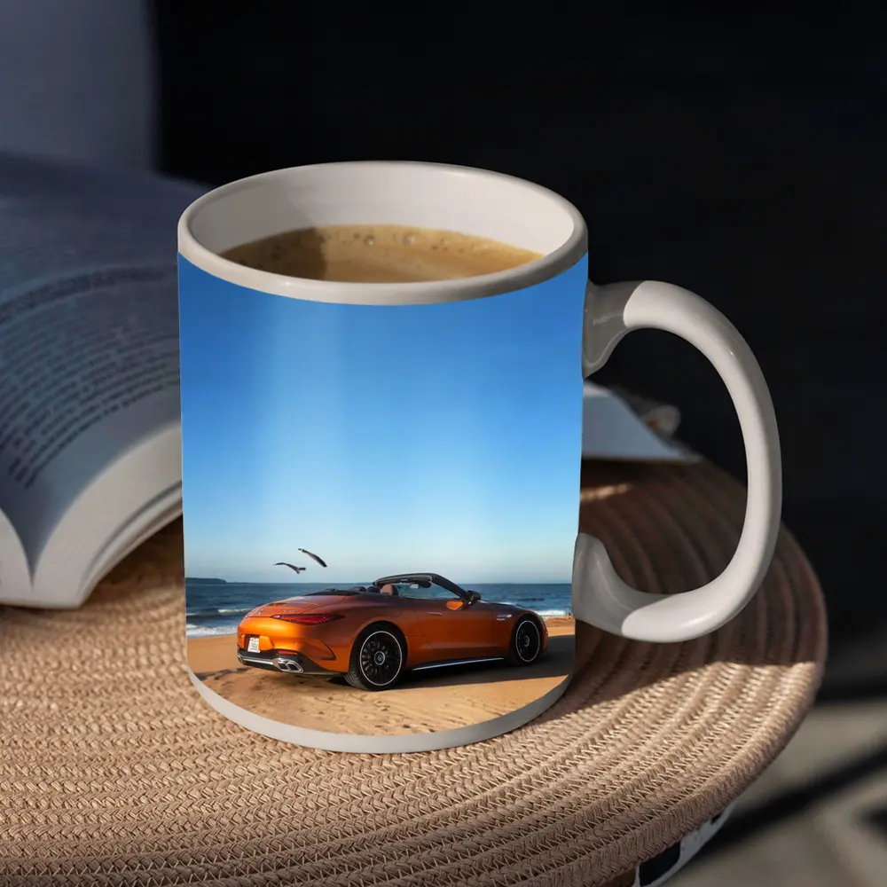 Mercedes SL63 AMG Orange Beach Convertible – Mugs
