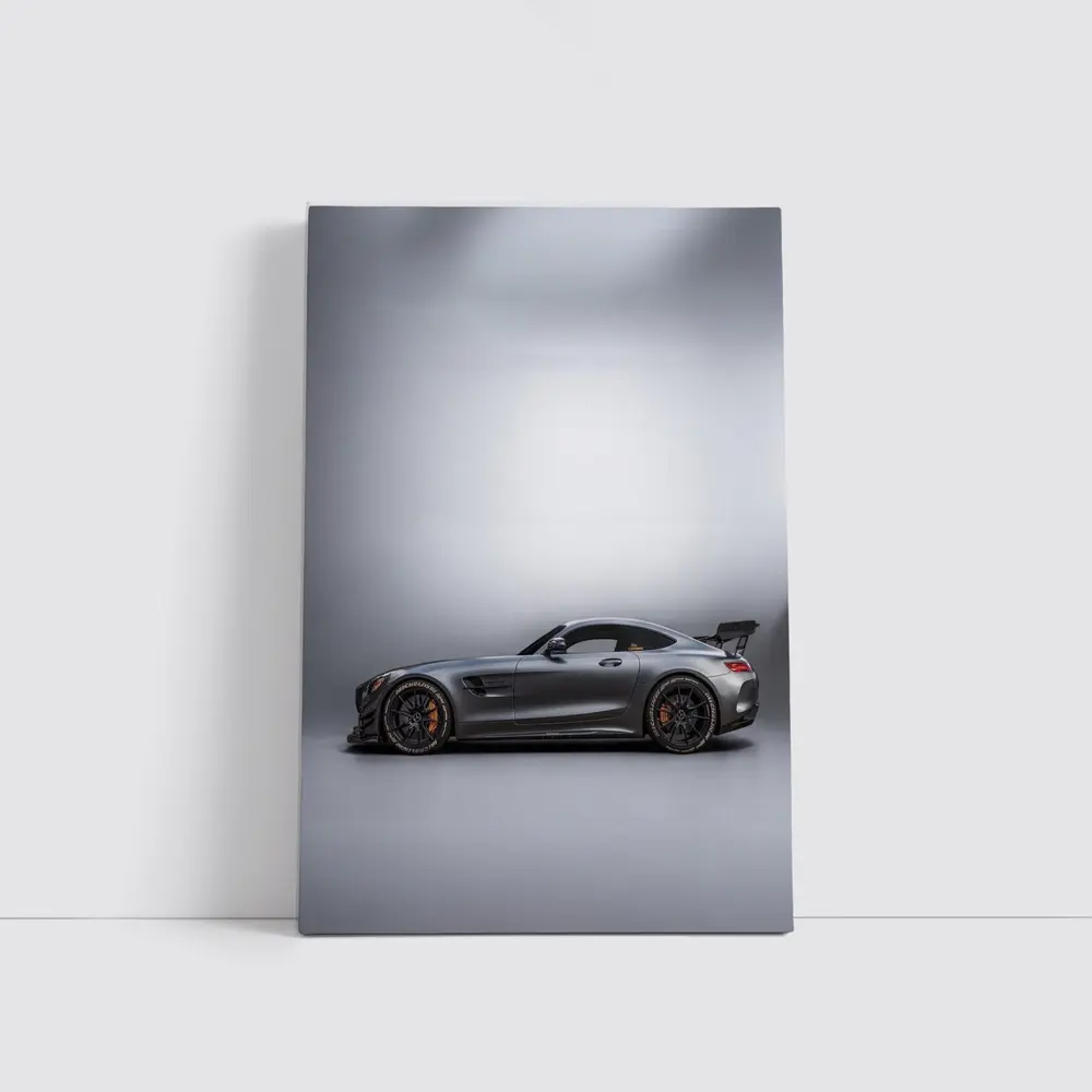 Mercedes AMG GT Dark Gray Studio Shot – Wall Art