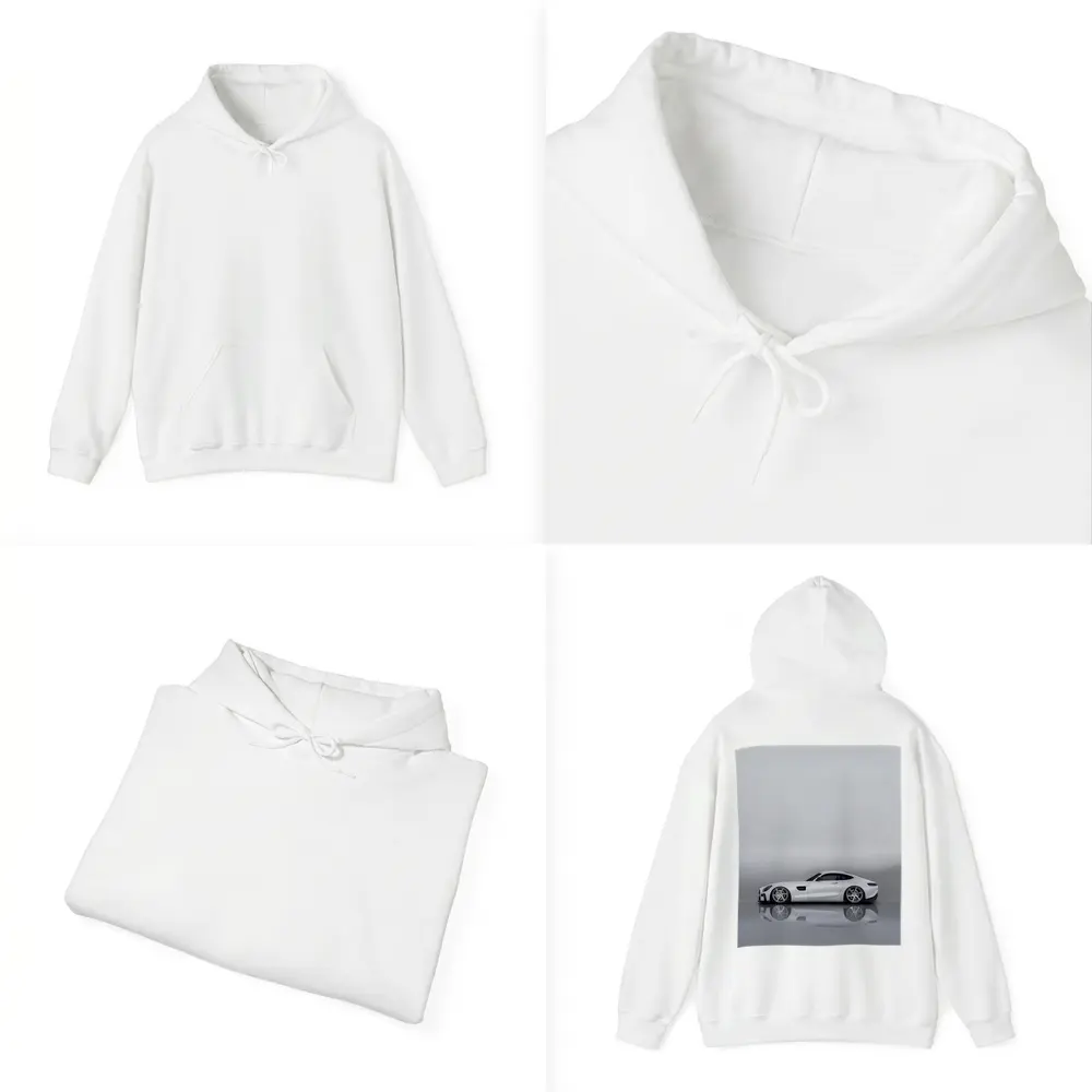 Mercedes AMG GT White Studio Side Profile – Hoodies