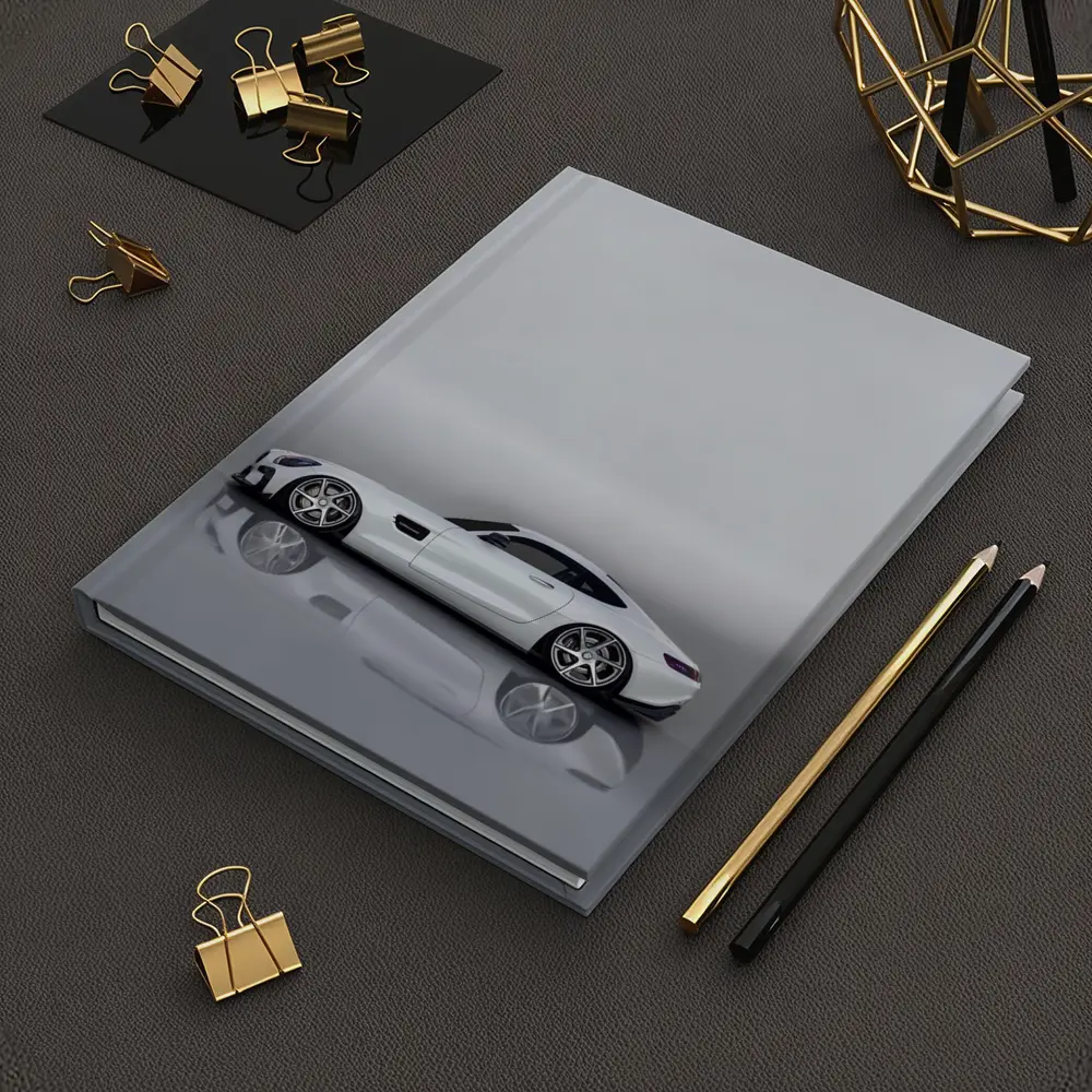 Mercedes AMG GT White Studio Side Profile – Notebooks