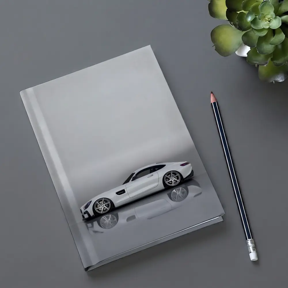 Mercedes AMG GT White Studio Side Profile – Notebooks