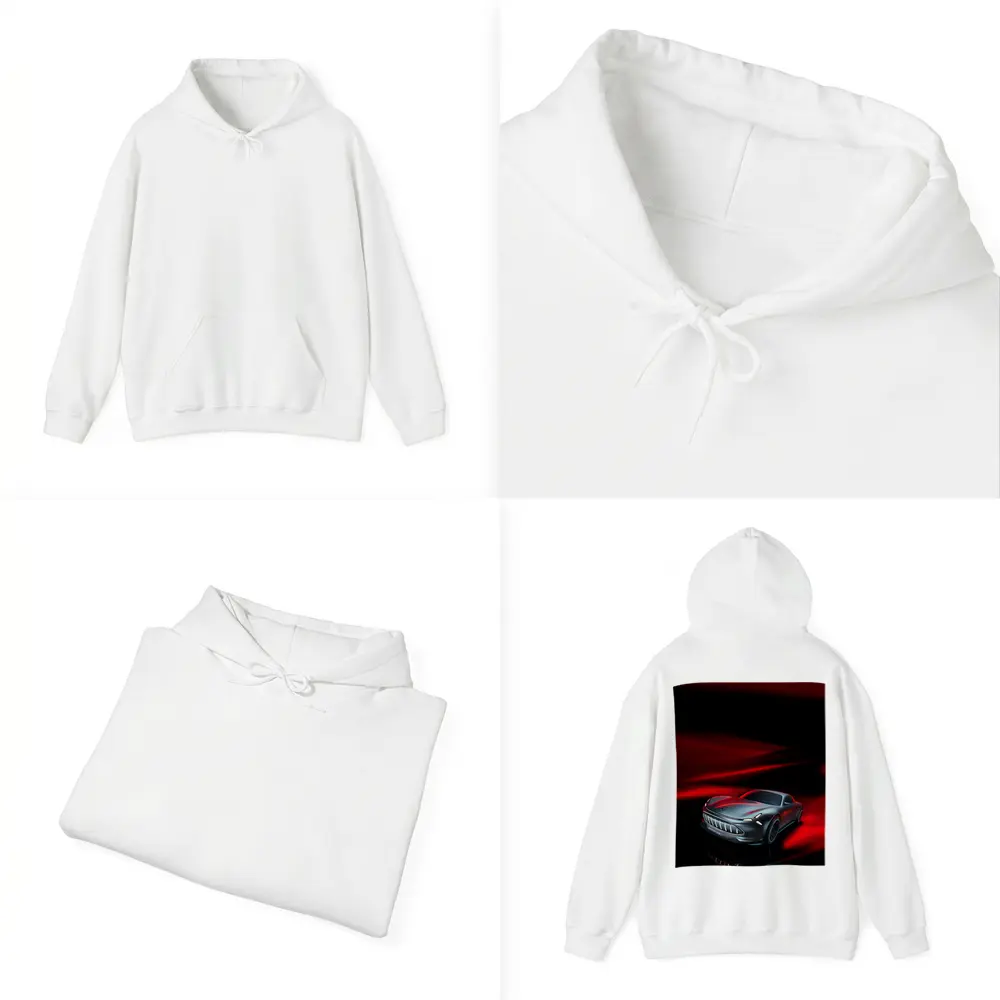 Mercedes Vision AMG Dark Red Background – Hoodies