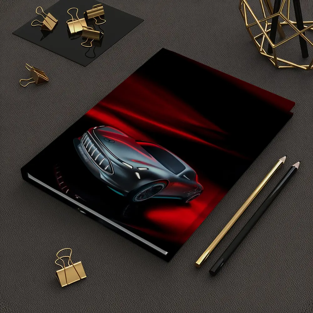 Mercedes Vision AMG Dark Red Background – Notebooks
