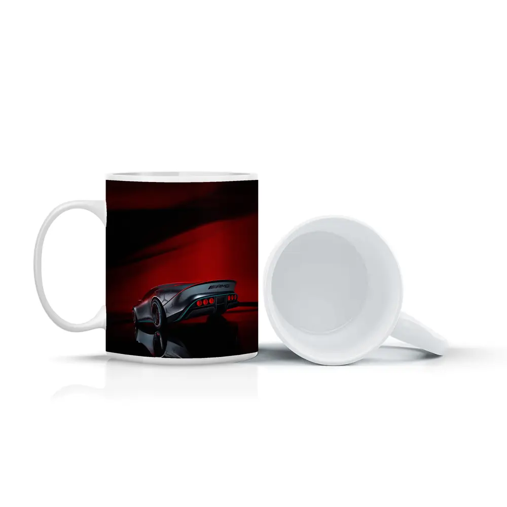 Mercedes AMG Vision Concept Red Background – Mugs