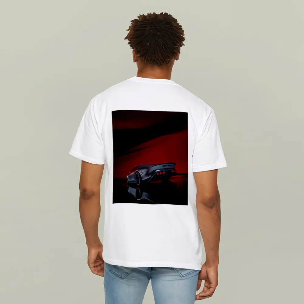Mercedes AMG Vision Concept Red Background – T-Shirts