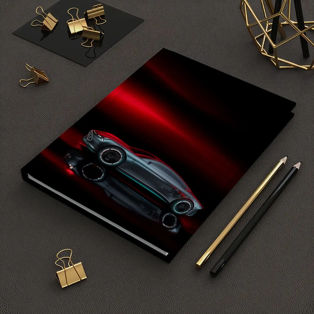 Mercedes Vision AMG Dark Red Background – Notebooks
