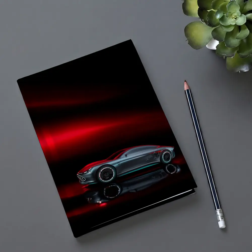 Mercedes Vision AMG Dark Red Background – Notebooks